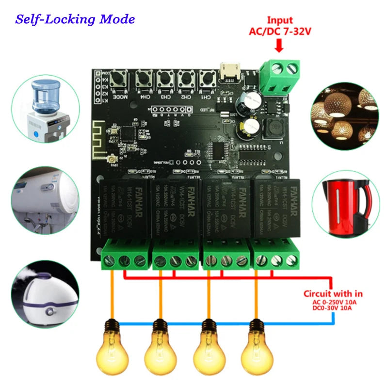 CowLost | heater-controls-product_id-4ch-wifi-smart-control-board-dc24v-for-home-appliance-light-heater-tubular-motor-actuator-rcontroller |4