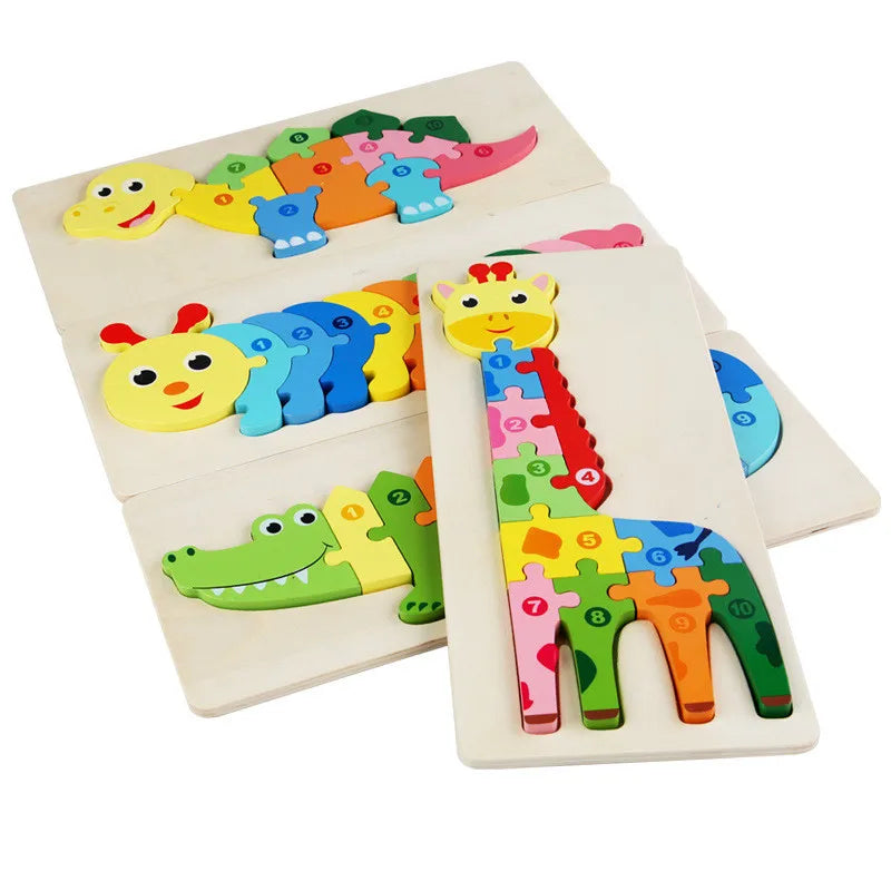 CowLost | fencing-barriers-wooden-baby-puzzle-toy-cute-animal-shapes-montessori-game |3