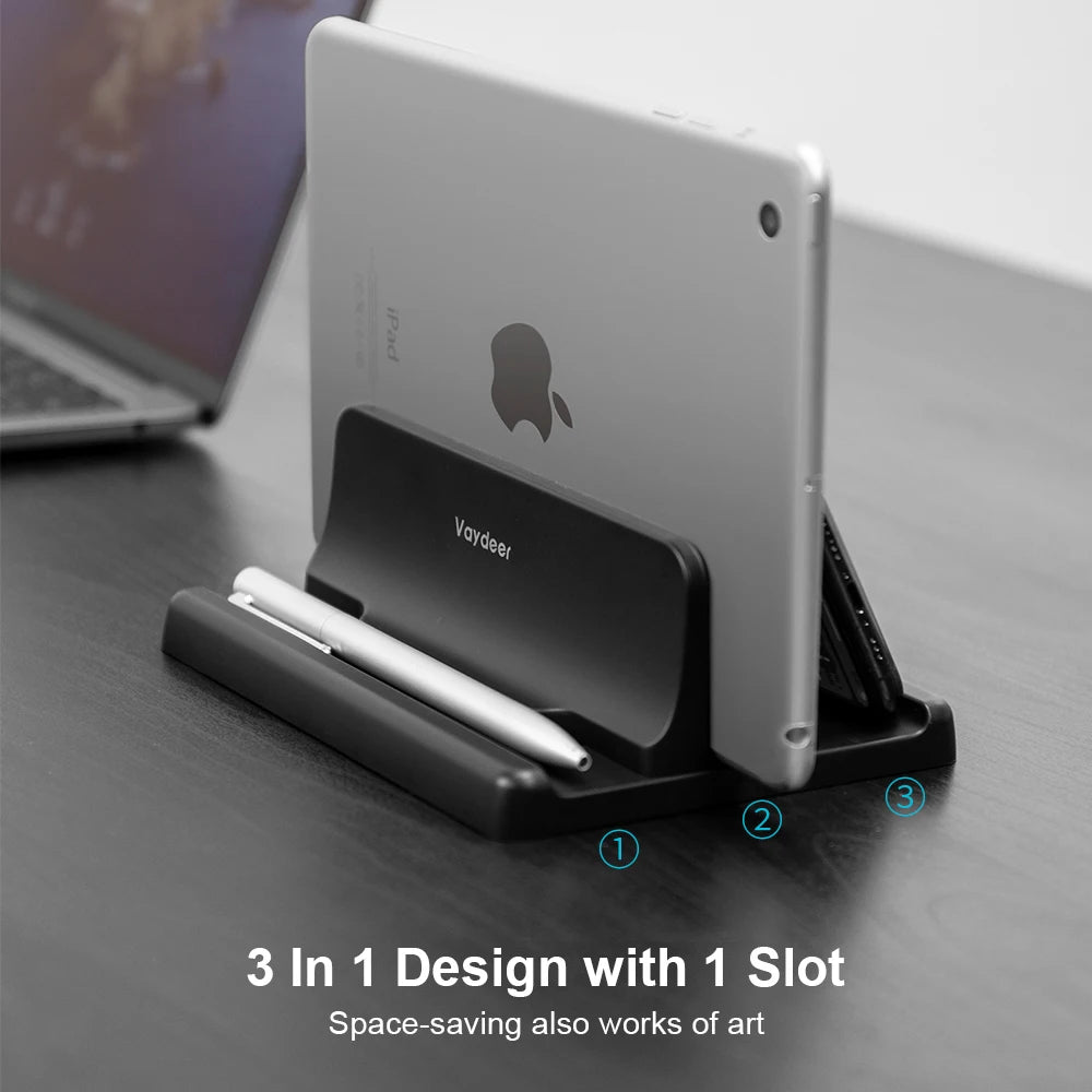 CowLost | vaydeer-plastic-vertical-laptop-stand-holder-adjustable |9
