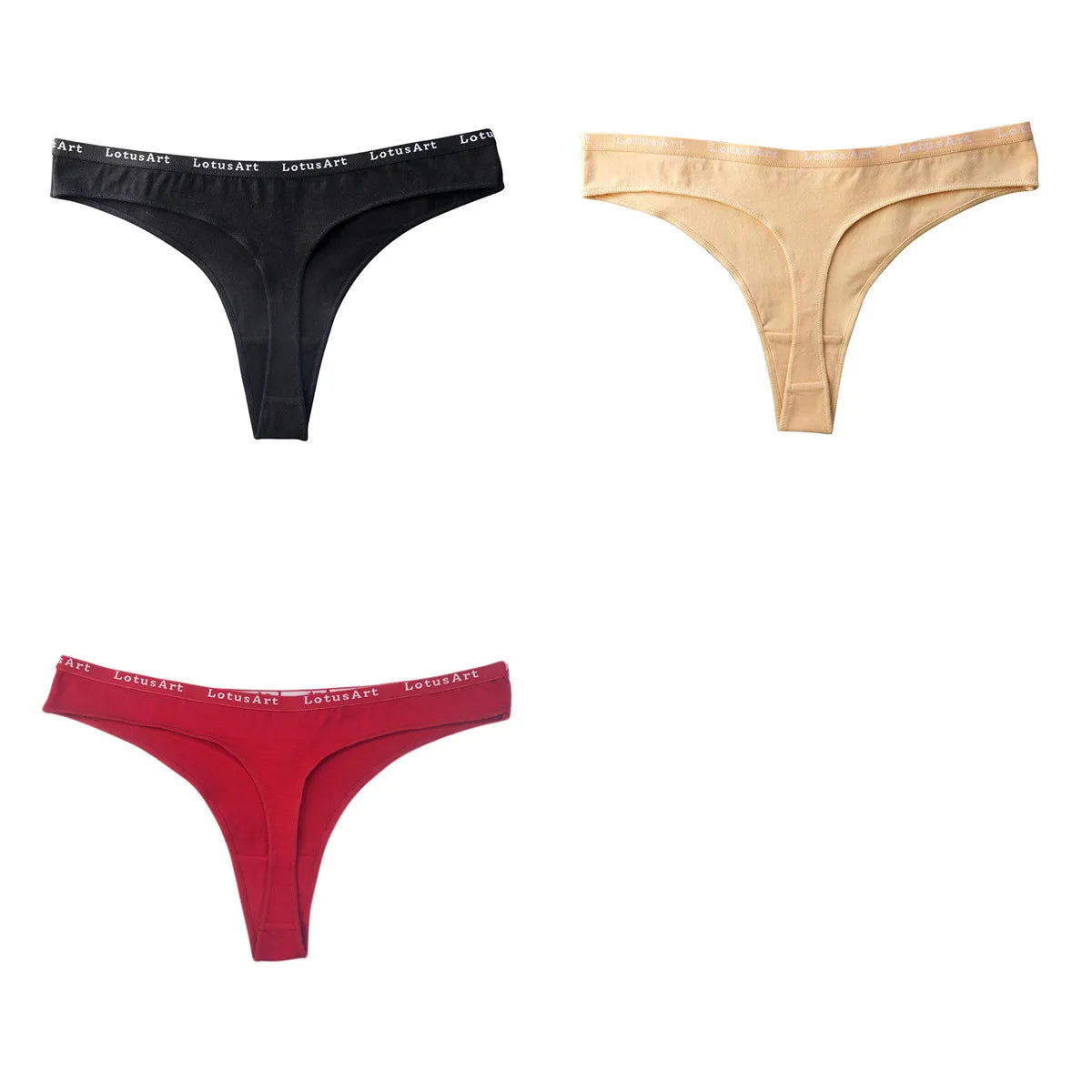 CowLost | product_id-3pcs-women-s-cotton-low-rise-seamless-breathable-g-string-panties-set |29