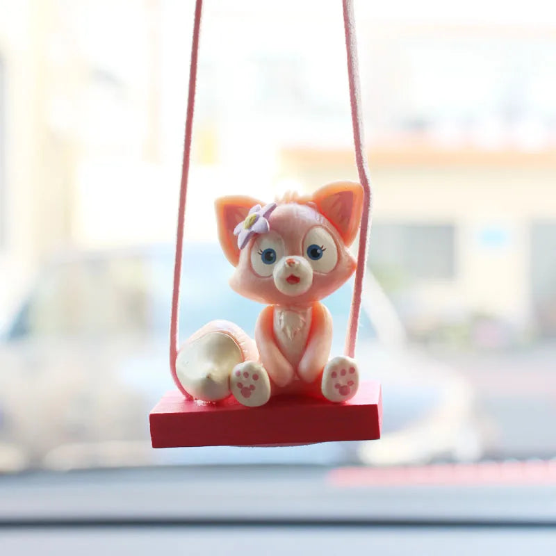 CowLost | product_id-resin-fox-penguin-car-pendant-rearview-mirror-decoration-animal-doll |2