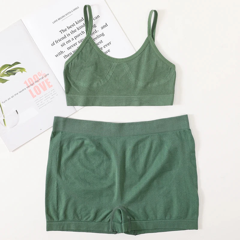 CowLost | product_id-women-s-seamless-v-neck-push-up-sports-bra-high-rise-panties-set |27