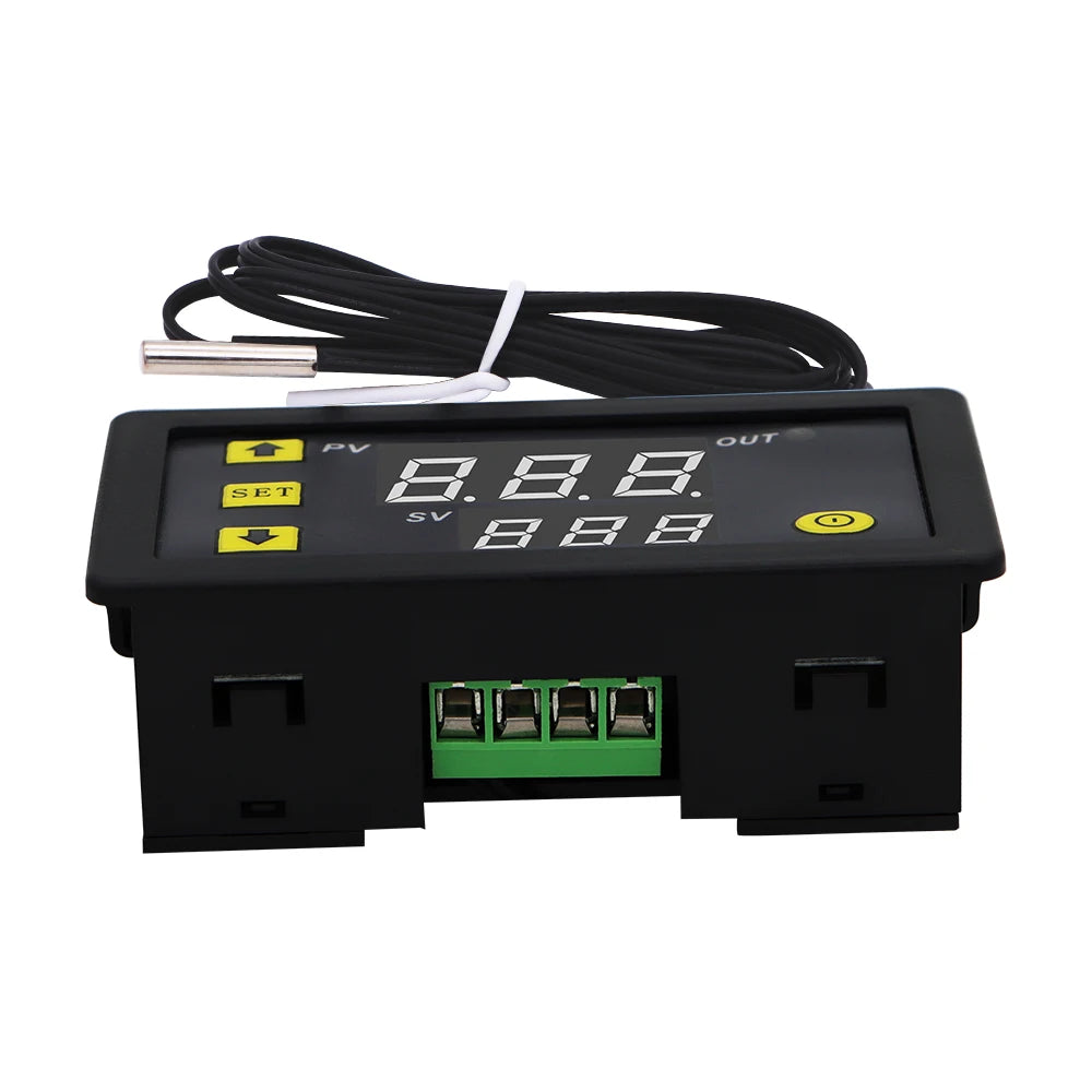 W3230 Digital Temperature Controller Thermostat 12V/24V/AC110-220V LED Display Waterproof Heat/Cool Control