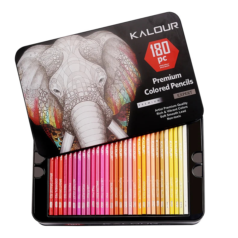 CowLost | art-pencils-product_id-180-color-oily-paint-pencils-set-in-iron-gift-box-for-art-school-drawing |13