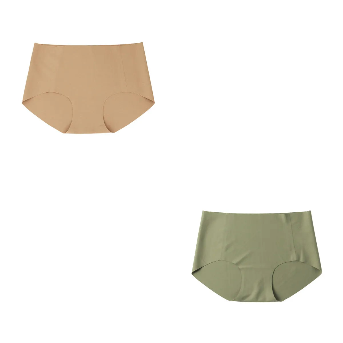 CowLost | product_id-ollymurs-women-seamless-low-waist-invisible-ice-silk-briefs-1-2-pack |25