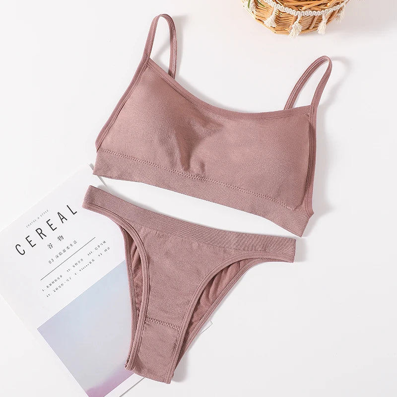 CowLost | product_id-women-seamless-wire-free-push-up-bra-high-waist-panties-set-sexy-lingerie |20