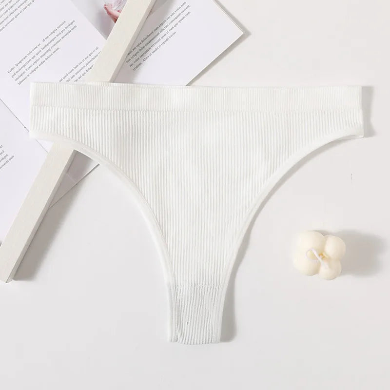 CowLost | 5pcs-set-seamless-briefs-women-brazilian-panties-sexy-lingerie-female-underpants-low-rise-bottom-solid-color-underwear-m-l |12