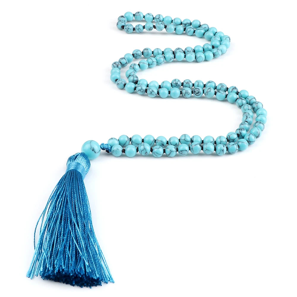 108 Beads Knotted Japamala Necklace