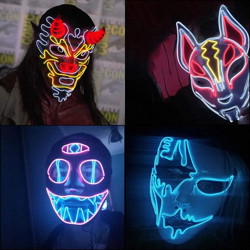 CowLost | cosplay-party-mask-luminous-light-up |2