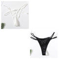 CowLost | product_id-2pcs-women-low-waist-satin-g-string-thongs-solid-color-sexy-panties |12