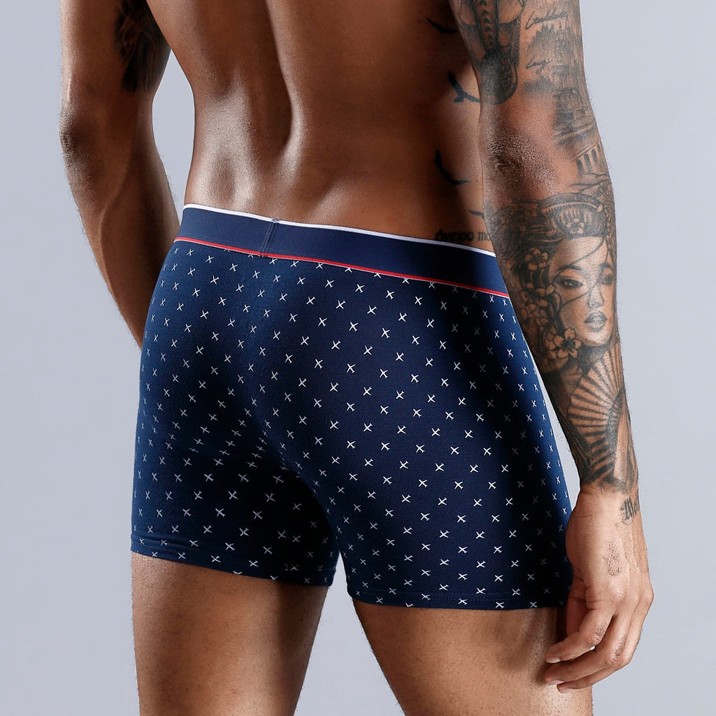 CowLost | activewear-pants-4pcs-mens-cotton-boxer-underpants |5
