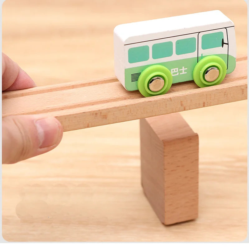 CowLost | fencing-barriers-wooden-railway-spiral-track-with-plastic-orbit-accessories |10