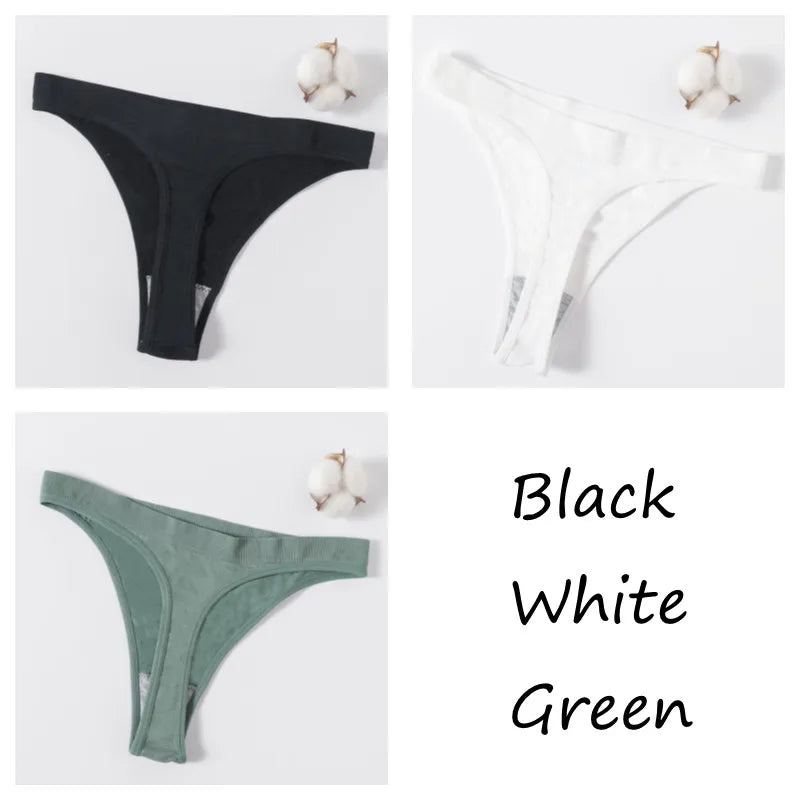 CowLost | product_id-3pcs-womens-brazilian-low-rise-ribbed-stretch-g-string-panties-m-xl-soft-comfort |47