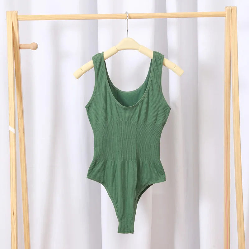 CowLost | product_id-women-seamless-tummy-control-slimming-thong-bodysuit-with-u-back |14