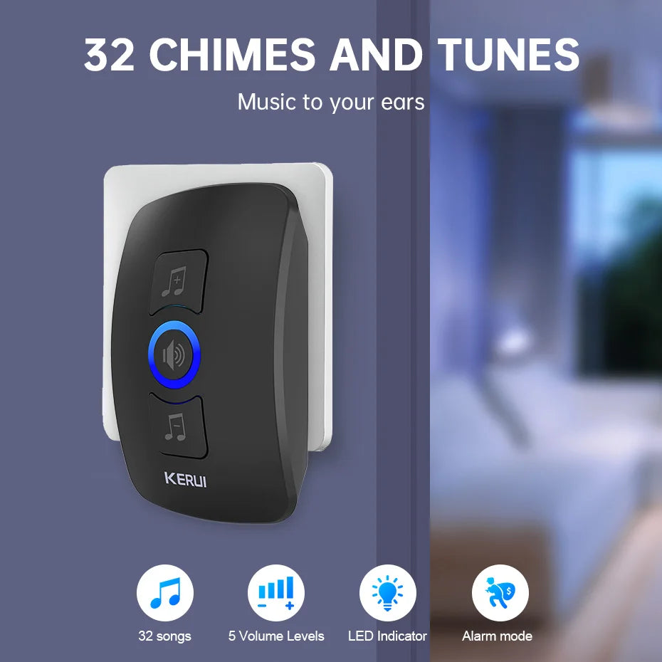 CowLost | wallets-money-clips-kerui-m525-ring-doorbell-with-touch-button-waterproof-door-bell-for-outdoor |3