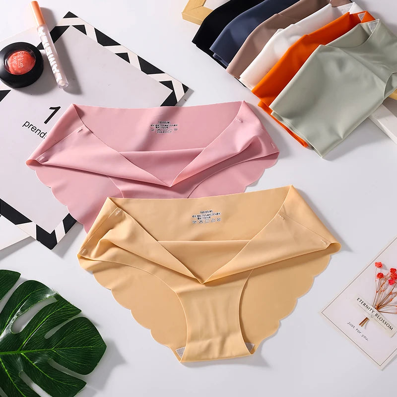 CowLost | activewear-pants-4pcs-seamless-silk-high-waist-briefs-for-women |10