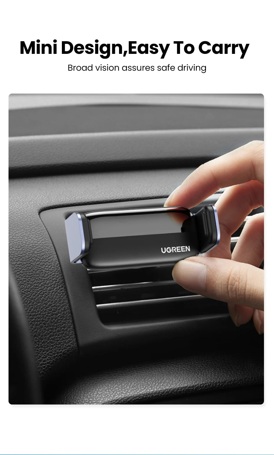 CowLost | ugreen-car-phone-holder-stand-for-mobile-phone-air-vent |9