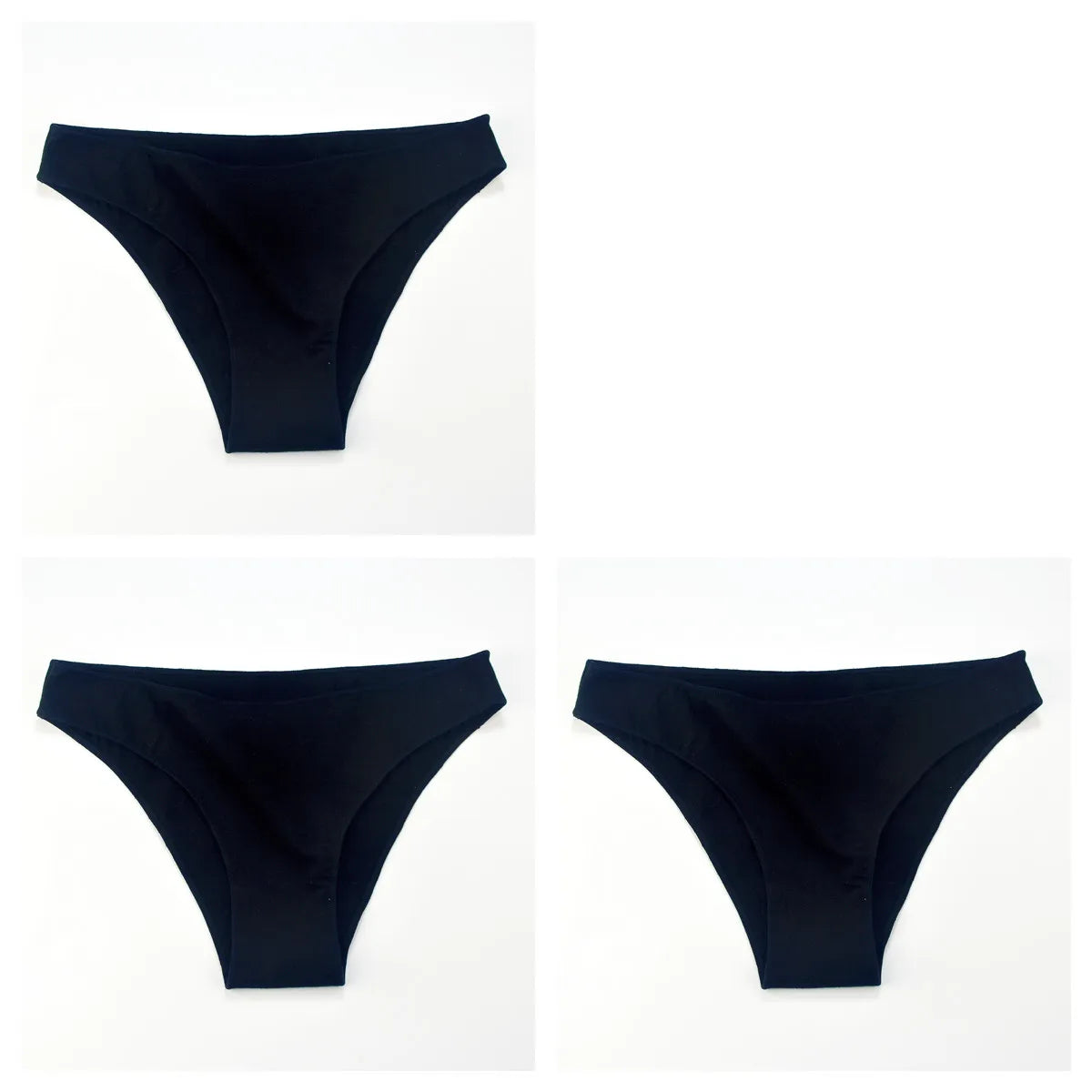 CowLost | product_id-3-pack-women-s-low-waist-cotton-briefs-breathable-solid-color-panties-m-xxl |33