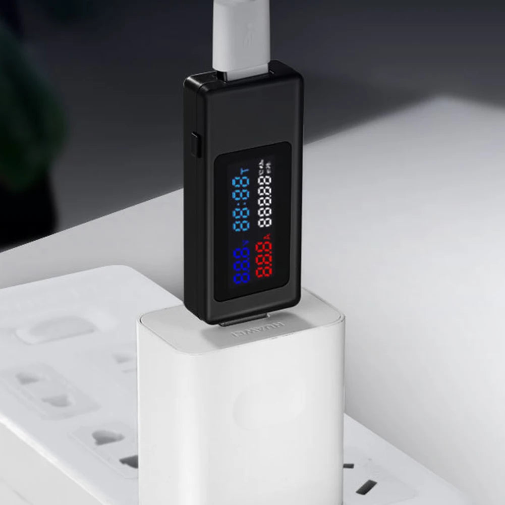KWS-V30 6-in-1 USB DC Digital Voltage Power Meter with IPS Display and Current Tester