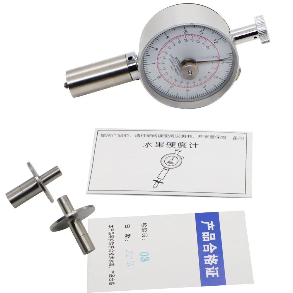 GY-3 Analog Fruit Hardness Tester Penetrometer for Apples Pears Grapes Oranges