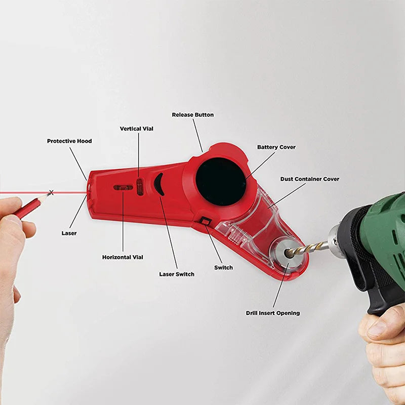 CowLost | product_id-2-in-1-drill-guide-laser-level-with-horizontal-vertical-lines-and-measuring-tape |8