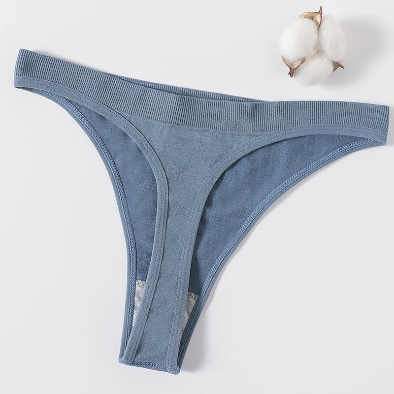 CowLost | product_id-3pcs-women-high-rise-seamless-brazilian-g-string-thong-panties-m-xl |12