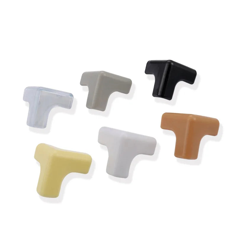 10pcs/lot Rubber Transparent L Shape Baby Safety Silicone Corner Protector