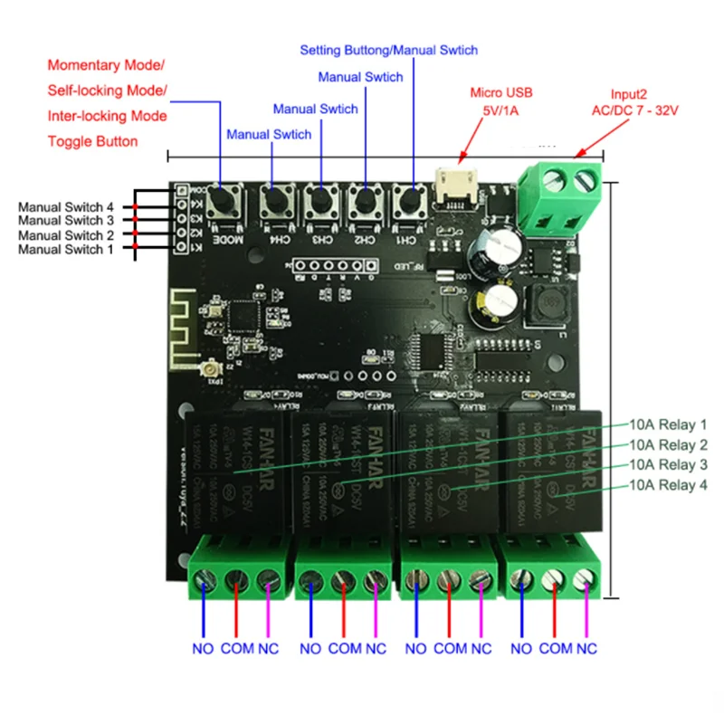 CowLost | heater-controls-product_id-4ch-wifi-smart-control-board-dc24v-for-home-appliance-light-heater-tubular-motor-actuator-rcontroller |3