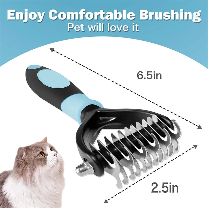 CowLost | tools-professional-2-sided-pet-deshedding-brush-and-dematting-comb |14