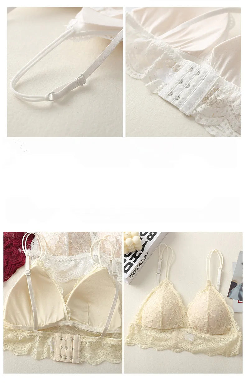 CowLost | product_id-wireless-lace-push-up-bra-and-low-rise-panties-set-for-women |12