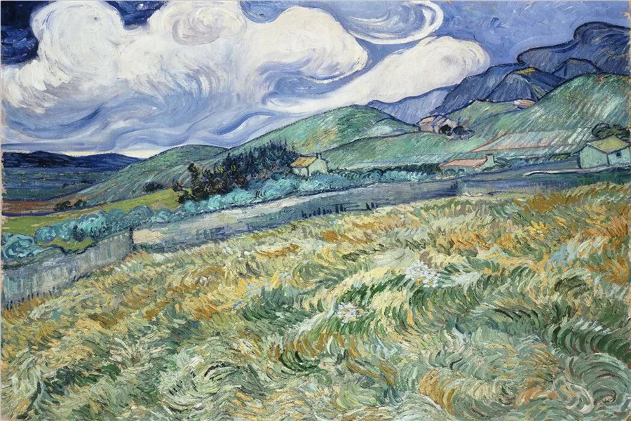 CowLost | harvest-at-la-crau-by-van-gogh-landscape-oil-painting-reproductions-on-canvas |43
