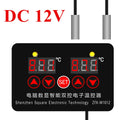 ZFX-W1012 Digital Thermostat Temperature Controller 220V 12V 24V Two Relay Output 10A Heat Cool