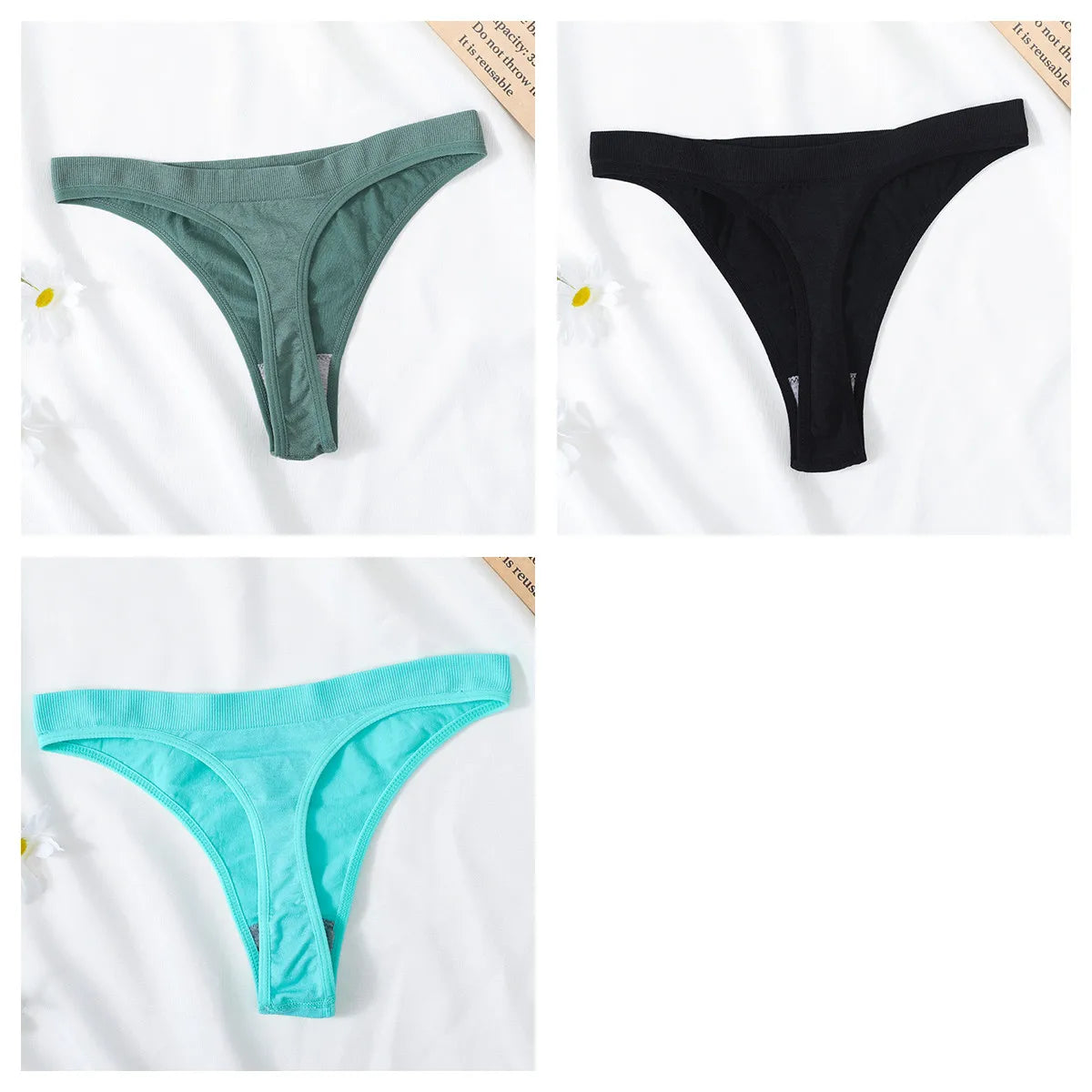 CowLost | product_id-3pcs-high-waist-seamless-brazilian-g-string-thongs-women-m-xl-t-back |29
