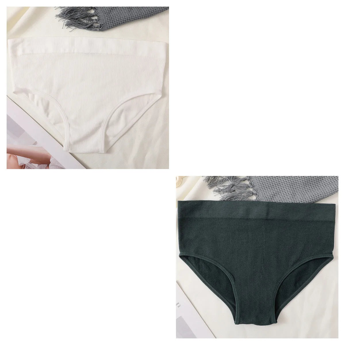 CowLost | product_id-2pcs-womens-high-waist-seamless-tummy-control-briefs-set |12