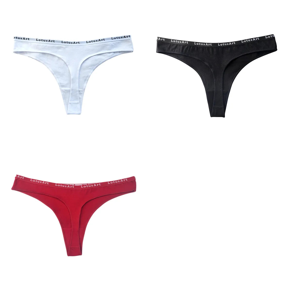 CowLost | product_id-3pcs-women-s-cotton-low-rise-seamless-breathable-g-string-panties-set |17