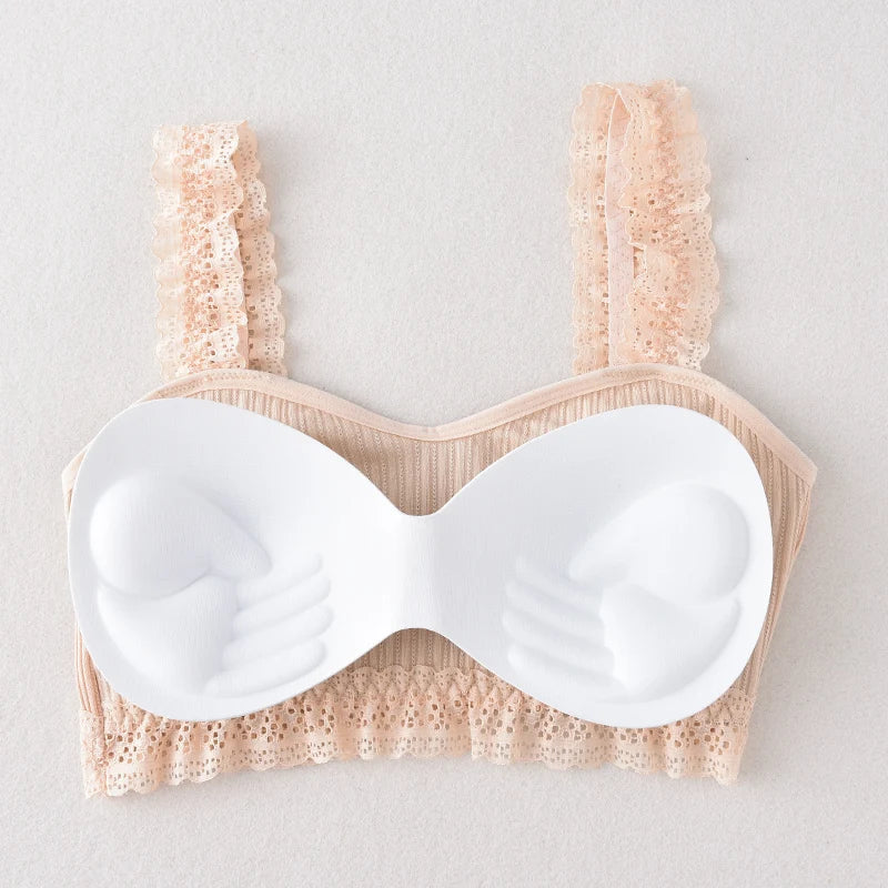 CowLost | product_id-women-s-lace-seamless-wire-free-bralette-crop-top-with-removable-pads |20