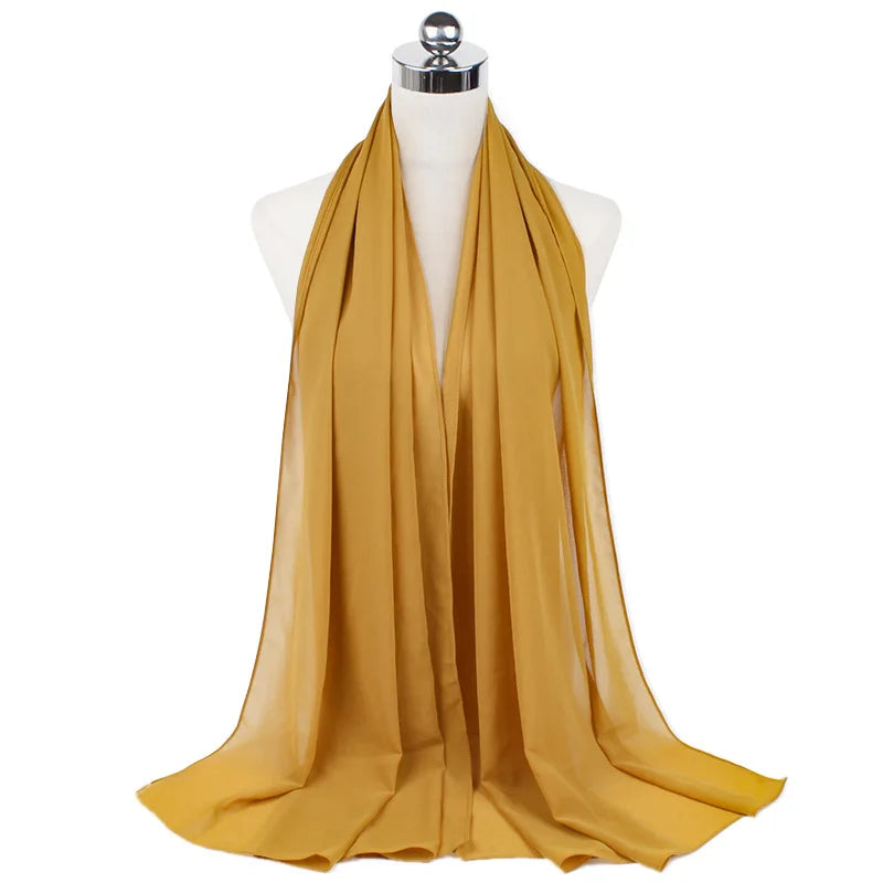 CowLost | muslim-chiffon-hijab-scarf-women-long-solid-color |32