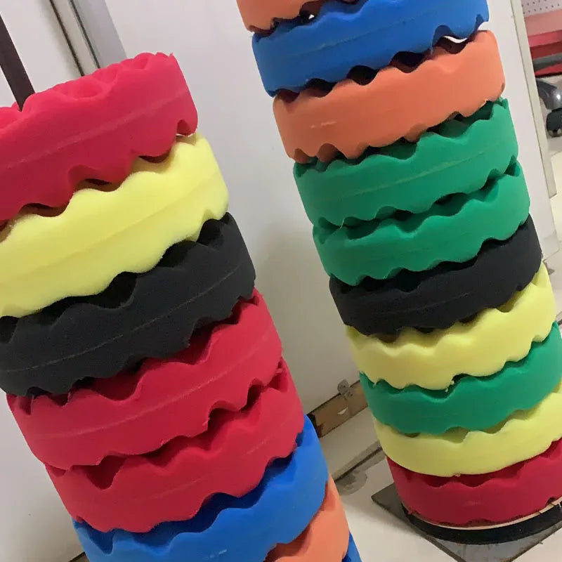 CowLost | cdwts-8-inch-double-side-sponge-polish-wheels-195mm-for-car-body |3