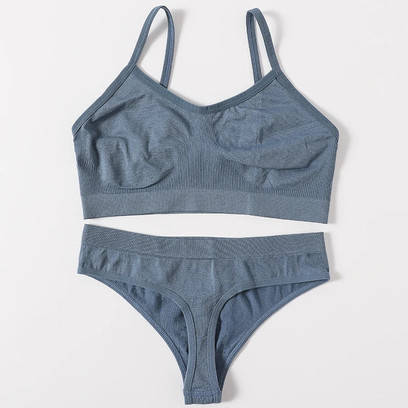 CowLost | product_id-women-seamless-wire-free-push-up-bra-low-waist-t-back-panties-set |18