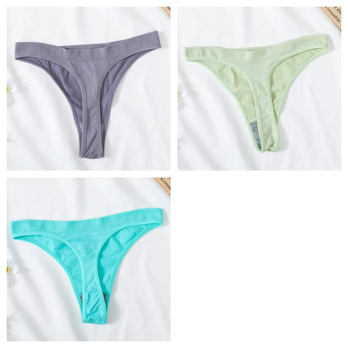 CowLost | product_id-3pcs-high-waist-seamless-brazilian-g-string-thongs-women-m-xl-t-back |25