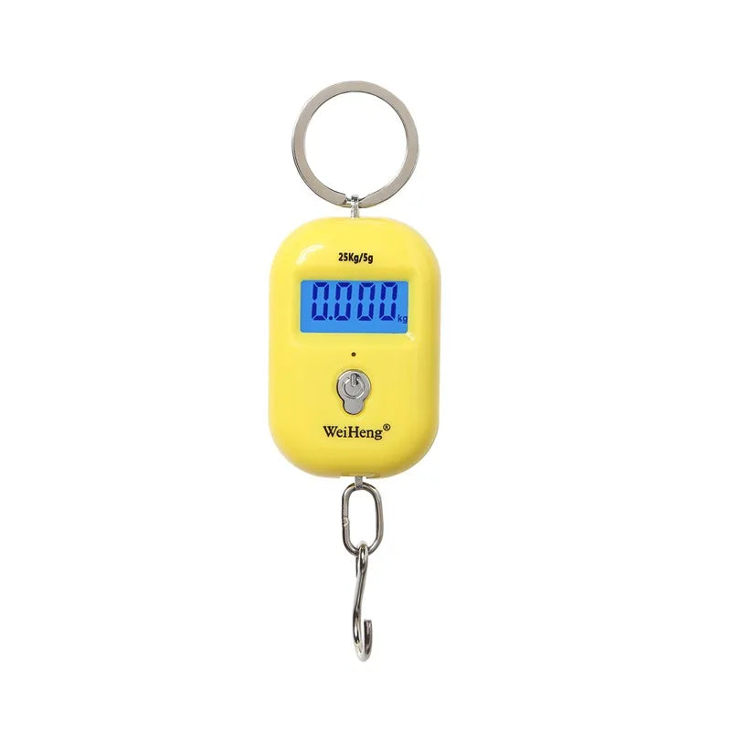 Mini Digital Hanging Scale 25kg 5g LCD Pocket Fishing Luggage Keychain