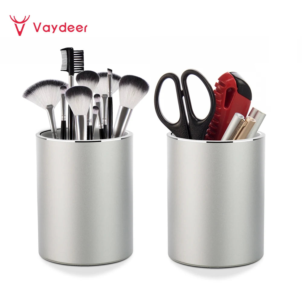 CowLost | metal-pencil-and-pen-holder-vaydeer-round-aluminum-desktop-organizer-and-cup-storage-box |1