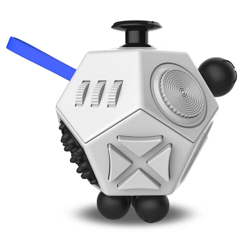 CowLost | fidget-cube-edc-anti-stress-sensory-toy-for-anxiety-adhd-autism-12-sided-dice-for-focus |12