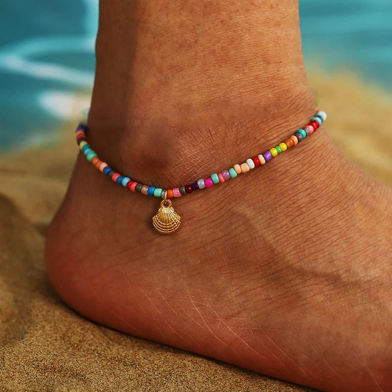 CowLost | bohemian-colorful-turkish-eyes-anklets-for-women-butterfly-flower-zircon-shell-cat-ankle-bracelet-summer-beach-foot-leg-jewelry-1 |10