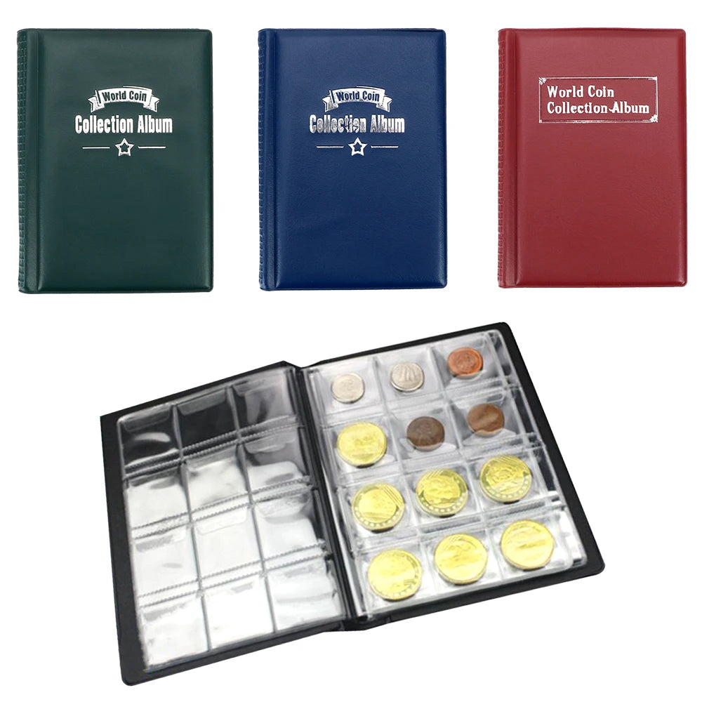 CowLost | product_id-minimalist-120g-pu-leather-coin-album-with-pvc-film-pages |9
