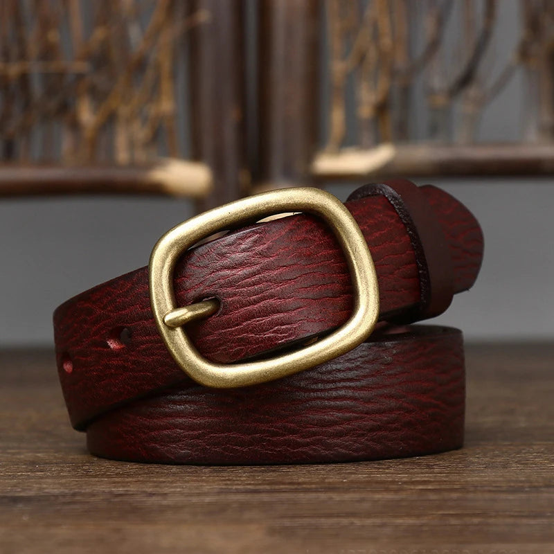 CowLost | 2-8cm-retro-female-real-thick-genuine-leather-belt |5