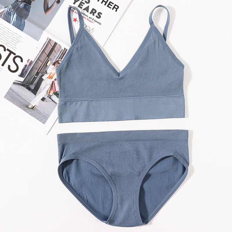 CowLost | product_id-women-seamless-u-back-bra-low-rise-brief-set-no-pads-fitness-crop-top-lingerie |22