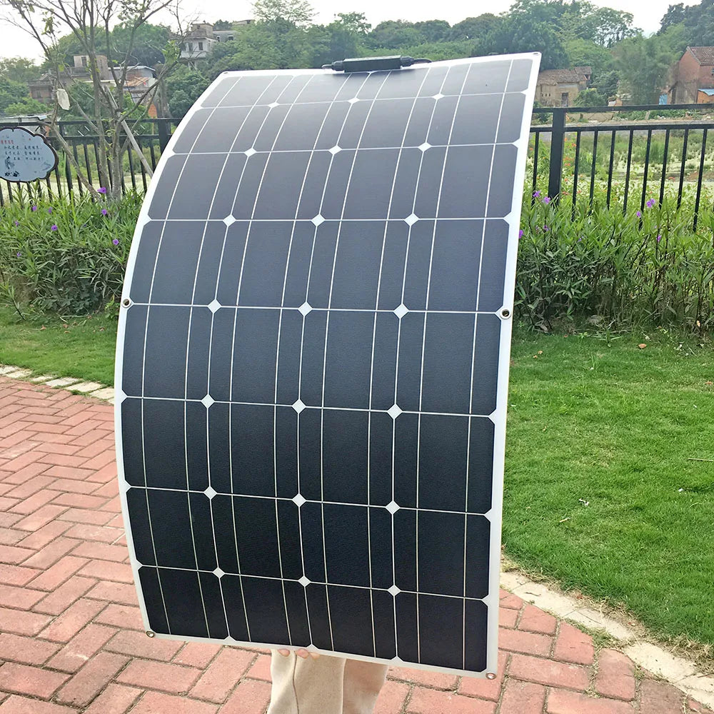 100w panel solar 200w 12v mono solar cell outdoor flexible solar panel kit