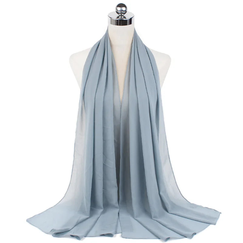 CowLost | muslim-chiffon-hijab-scarf-women-long-solid-color |77
