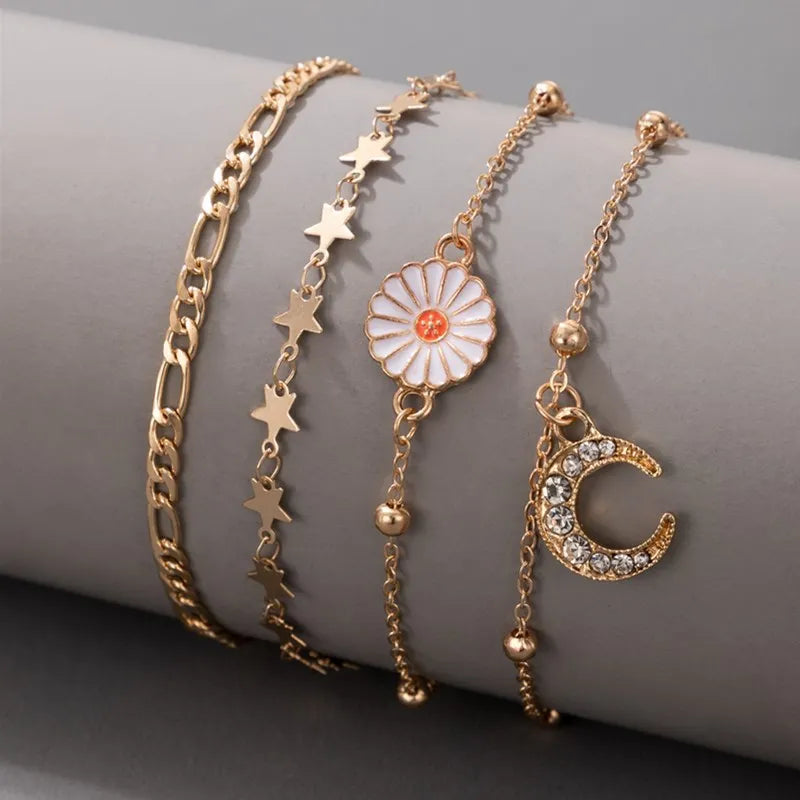 CowLost | bohemian-colorful-turkish-eyes-anklets-for-women-butterfly-flower-zircon-shell-cat-ankle-bracelet-summer-beach-foot-leg-jewelry-1 |15